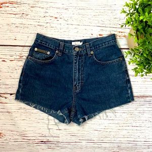 Upcycled Calvin Klein Cut Off Jean Shorts XS
